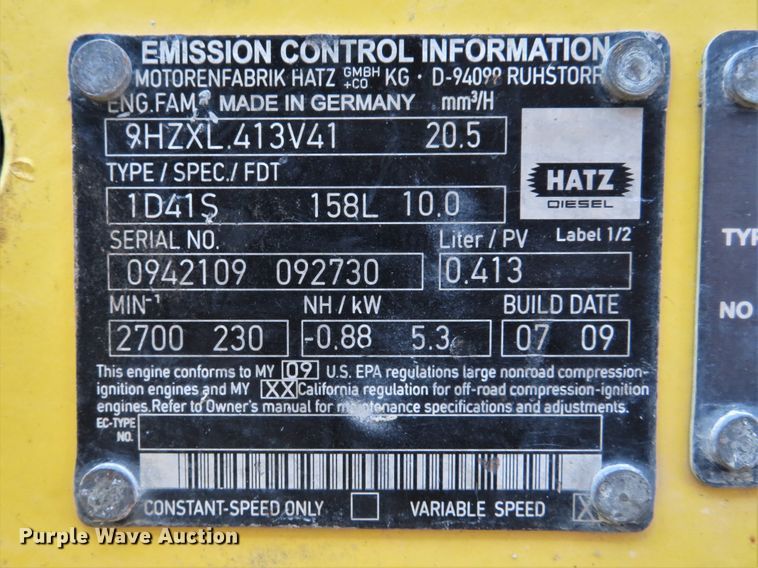 image for item DH1562 2009 Bomag BW65H double drum vibratory roller
