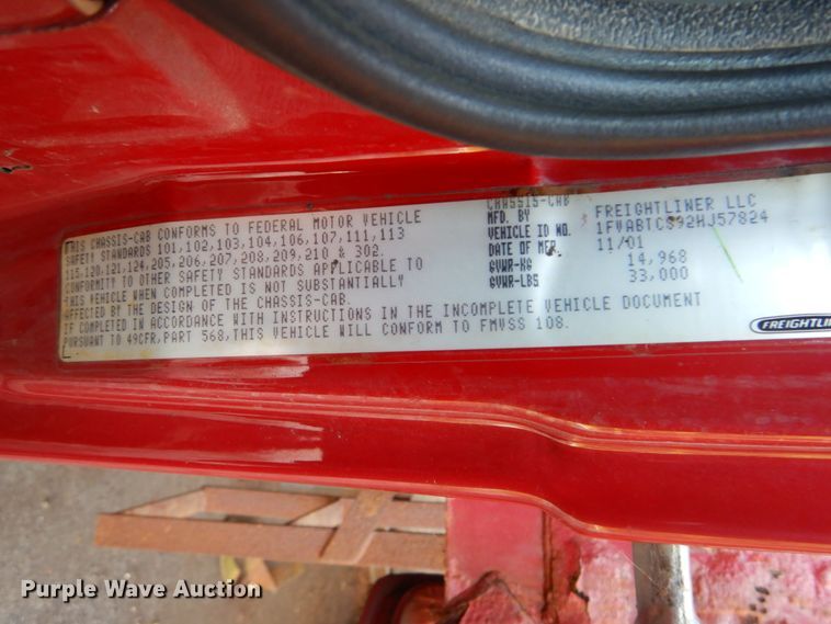 image for item DH2051 2002 Freightliner FL70 dump truck