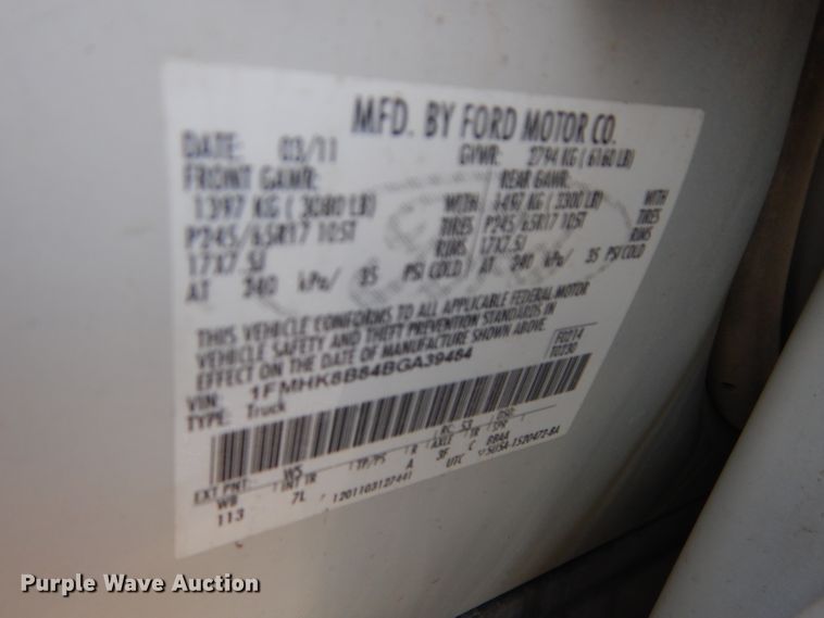 image for item DH2555 2011 Ford Explorer SUV