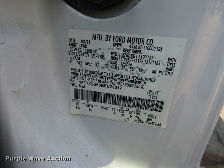 image for item DH2559 2011 Ford F250 Super Duty SuperCab pickup truck