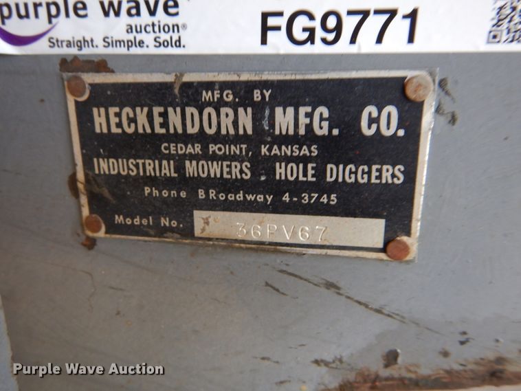 image for item FG9771 Heckendorn lawn mower