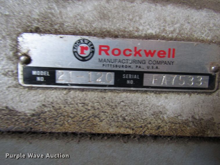 image for item FO9346 Rockwell 21-120 horizontal/vertical mill