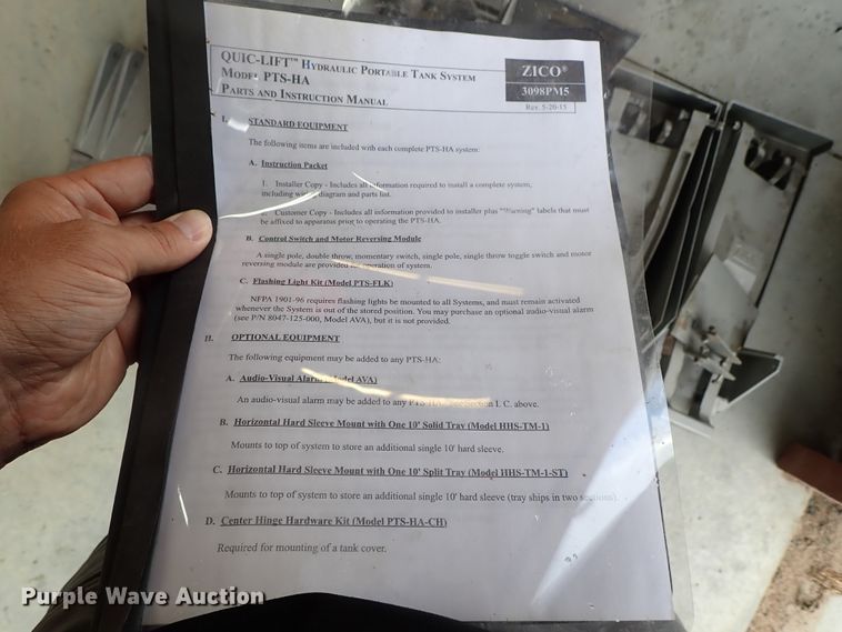 image for item GB9441 Quic-Lift tank system