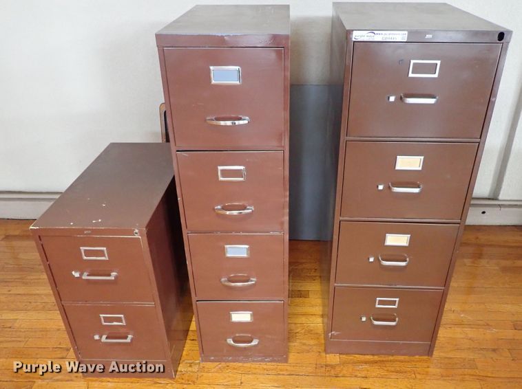image for item GB9445 (3) filing cabinets