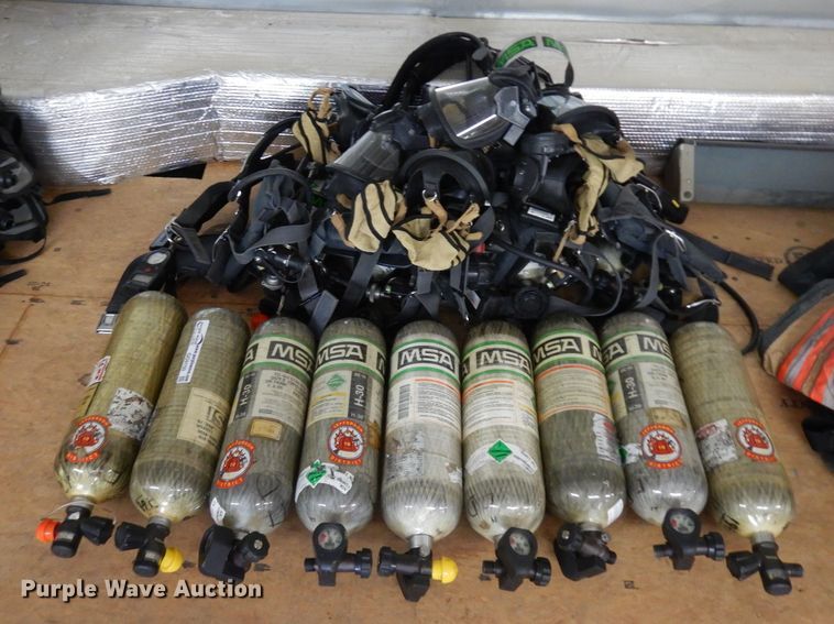 image for item GG9150 (9) MSA Firehawk packs/bottles