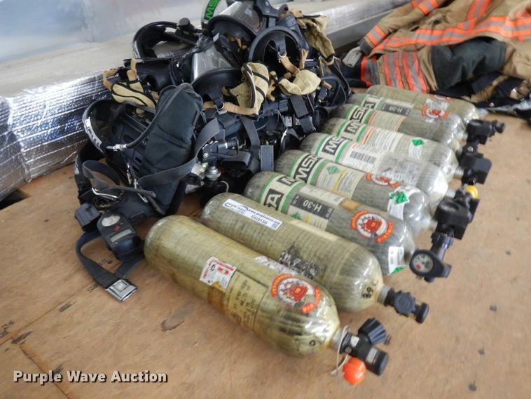 image for item GG9150 (9) MSA Firehawk packs/bottles