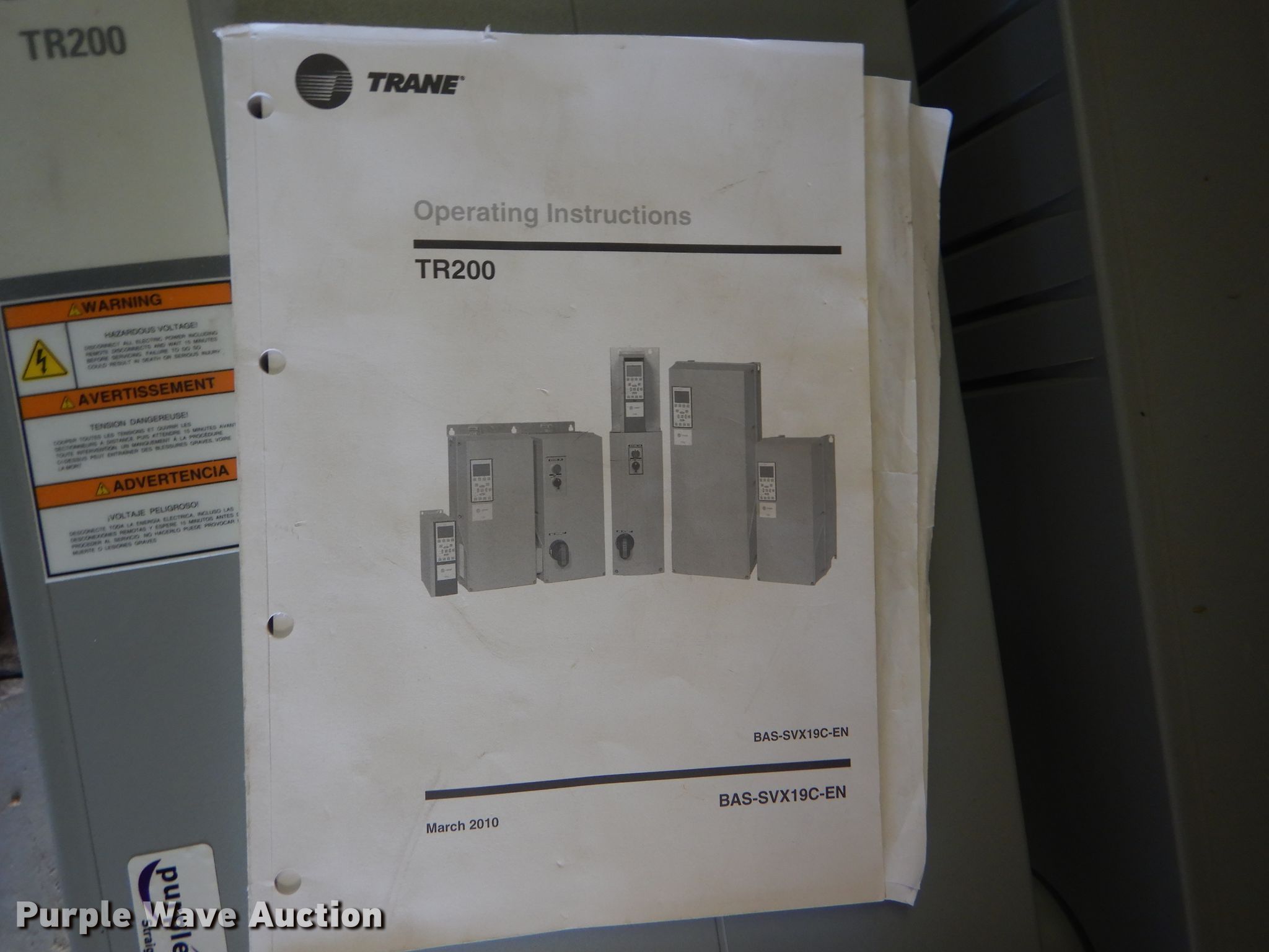 Trane TR200 variable frequency drive in Hays, KS Item GH9708 sold