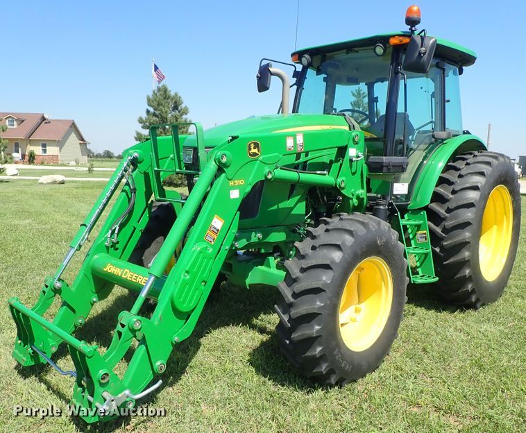 image for item DE0989 2014 John Deere 6105D MFWD tractor