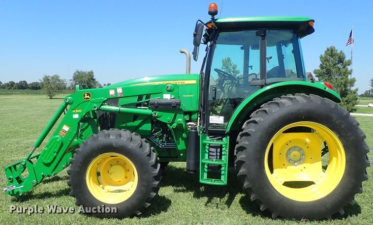 image for item DE0989 2014 John Deere 6105D MFWD tractor