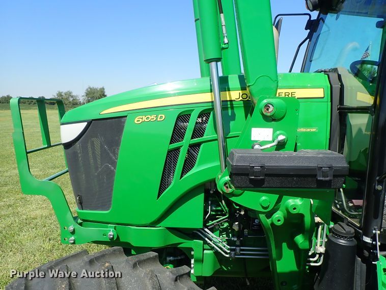 image for item DE0989 2014 John Deere 6105D MFWD tractor