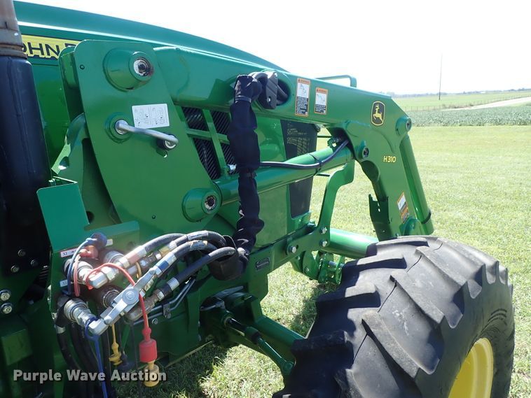 image for item DE0989 2014 John Deere 6105D MFWD tractor