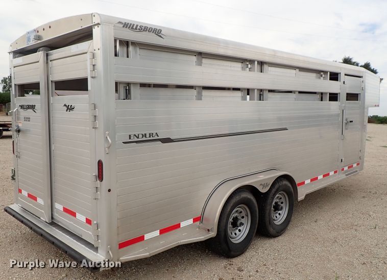 image for item DE1018 2016 Hillsboro Endura livestock trailer