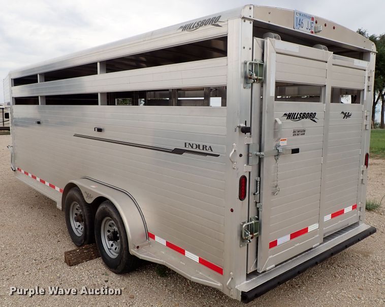image for item DE1018 2016 Hillsboro Endura livestock trailer