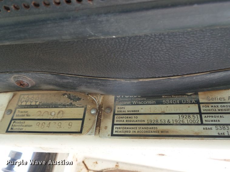 image for item DG0173 1979 Case 2090 tractor