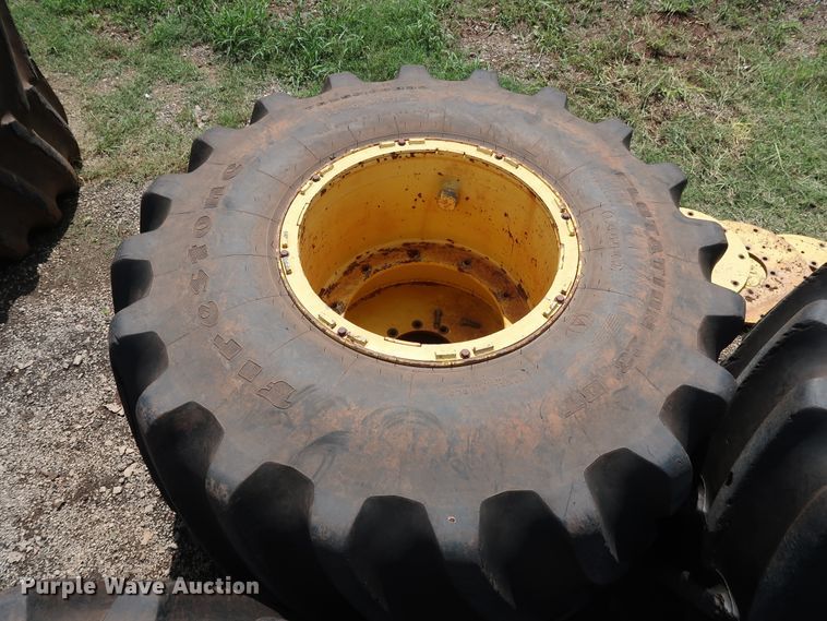 image for item DG4135 (4) Firestone Flotation 23DT 1250/45B32 tires and wheels