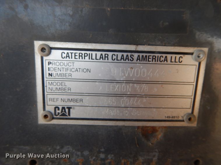 image for item FG9788 2001 Caterpillar Lexion 470 combine