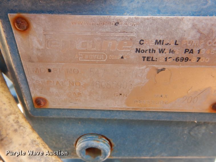 image for item FG9795 Neptune irrigation injection pump