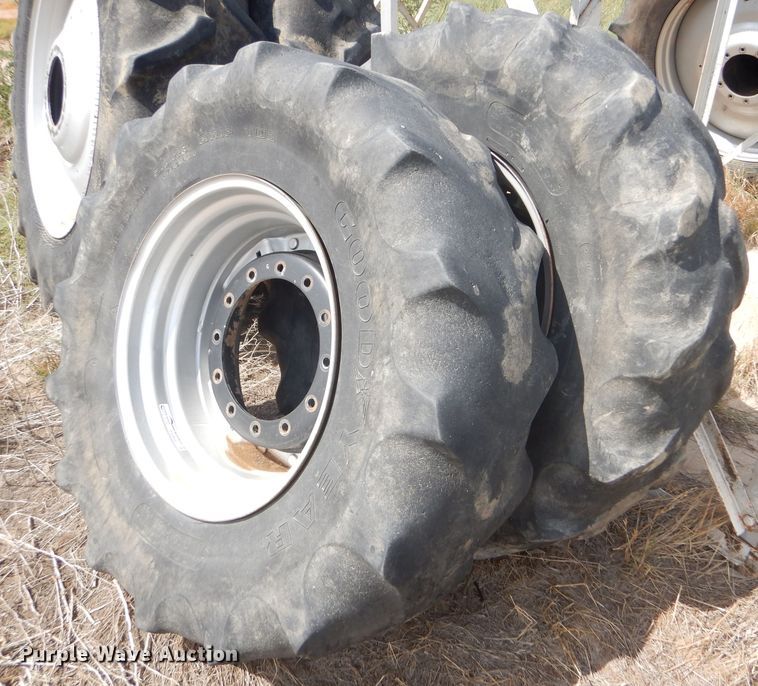 image for item FG9800 (2) Goodyear 480/85R30 tires and wheels