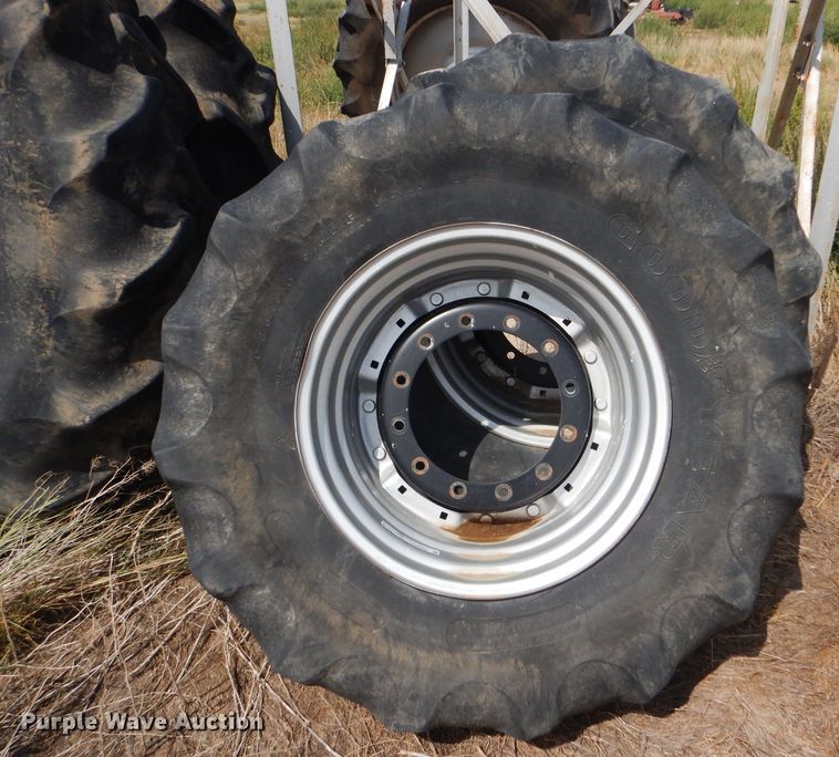 image for item FG9800 (2) Goodyear 480/85R30 tires and wheels