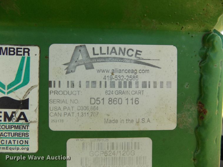 image for item FJ9291 Parker 624 grain cart