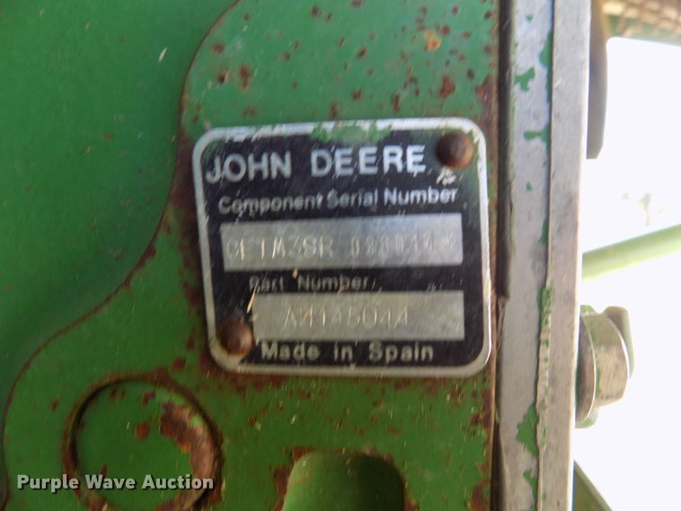 image for item FJ9293 1998 John Deere 9510 RWA combine