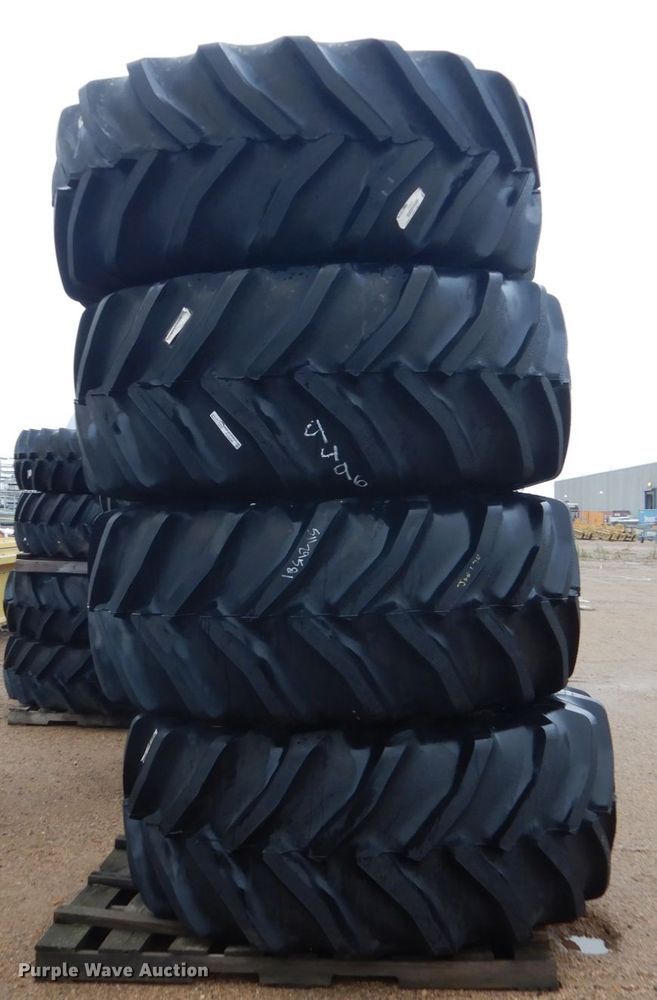 image for item FU9496 (4) Goodyear 800/70R38 tires and wheels