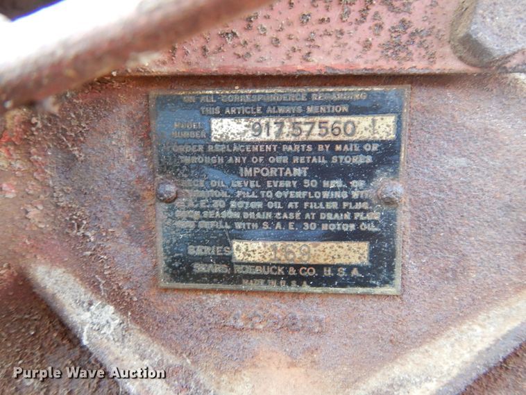 image for item GC9257 David Bradley Super Power 917357560 garden tractor