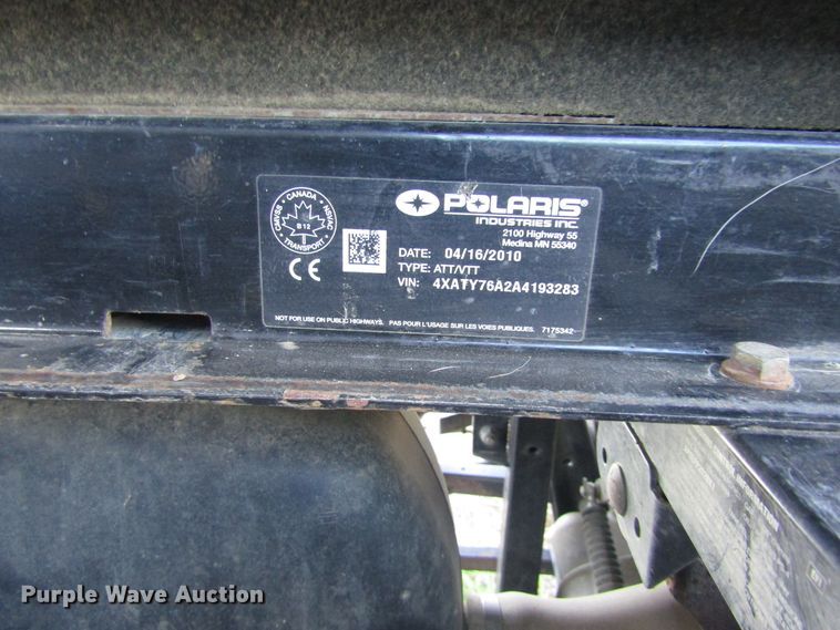 image for item GE9759 2010 Polaris Ranger 800EFI HD utility vehicle