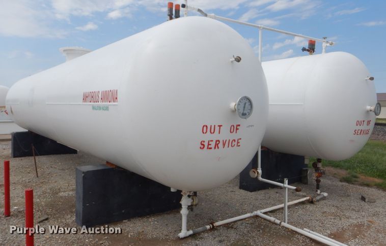 image for item GH9619 (2) anhydrous ammonia bulk tanks