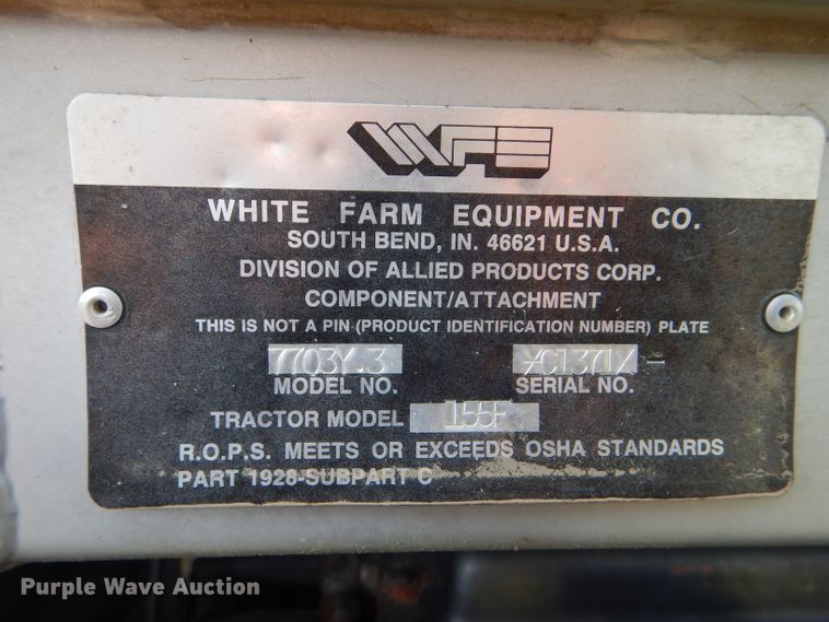 image for item GH9742 1985 White 2-155 Farm Boss MFWD tractor