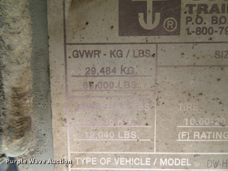 image for item DH1559 2001 Wilson DWH-400W walking floor trailer