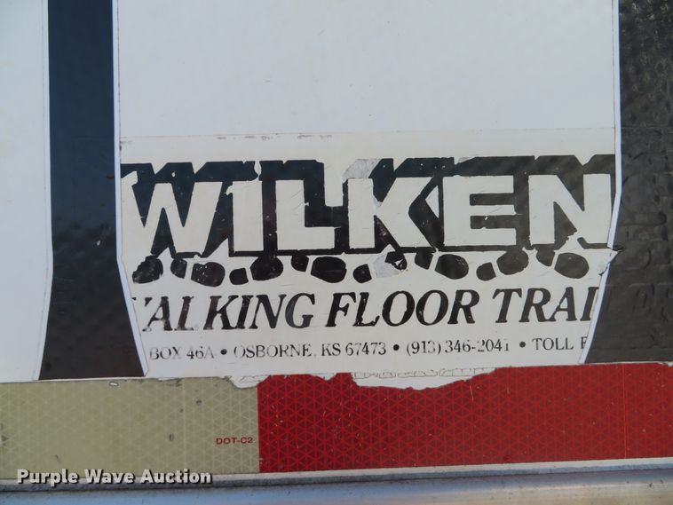 image for item DH1560 1988 Wilkens walking floor trailer