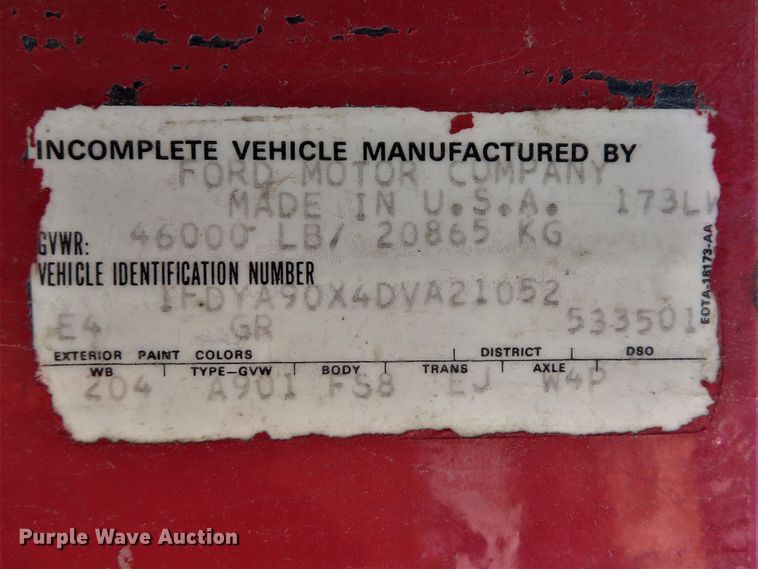 image for item DH1563 1983 Ford LTL9000 semi truck