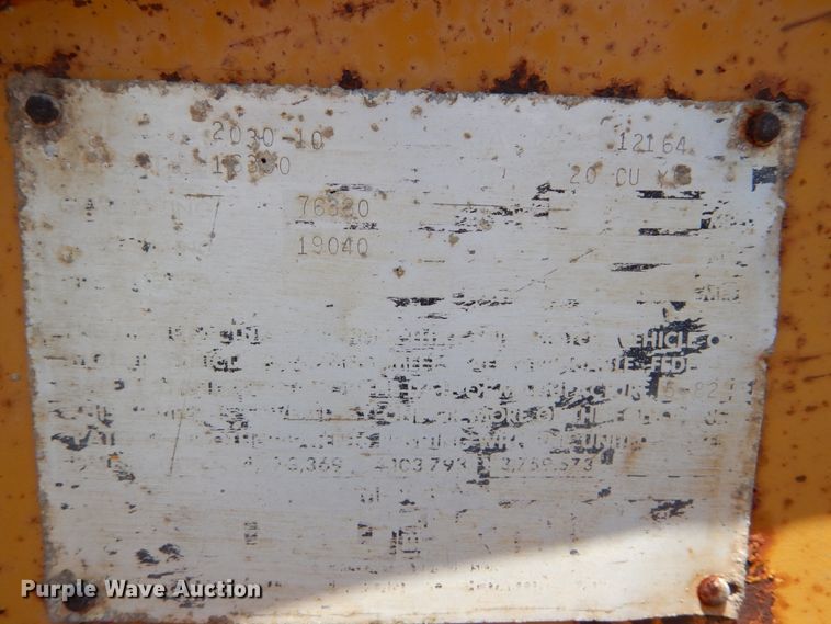 image for item DH2062 1982 Load King 2030-10 bottom drump trailer