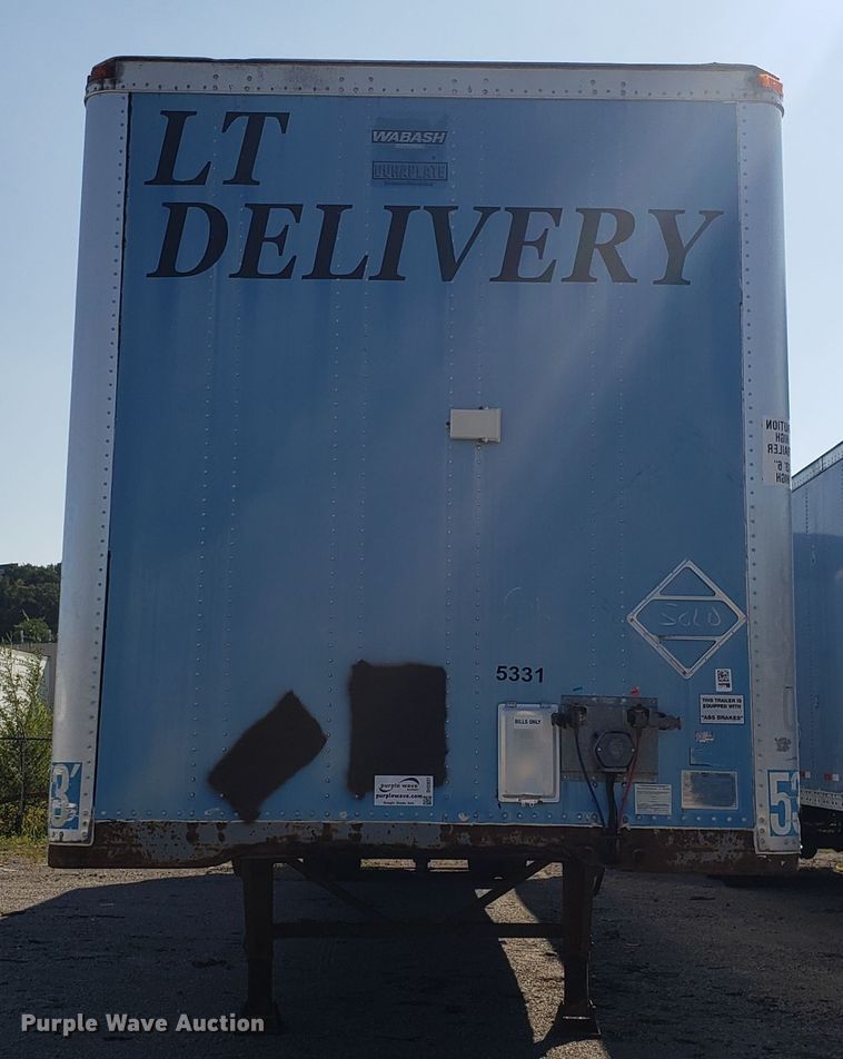 image for item DH2837 2000 Wabash dry van trailer