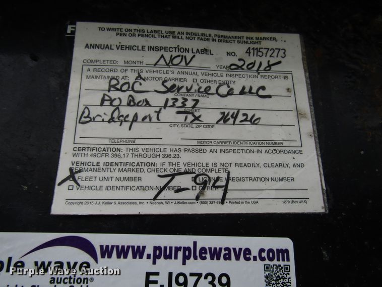 image for item FJ9739 2007 Dynaweld lowboy equipment trailer