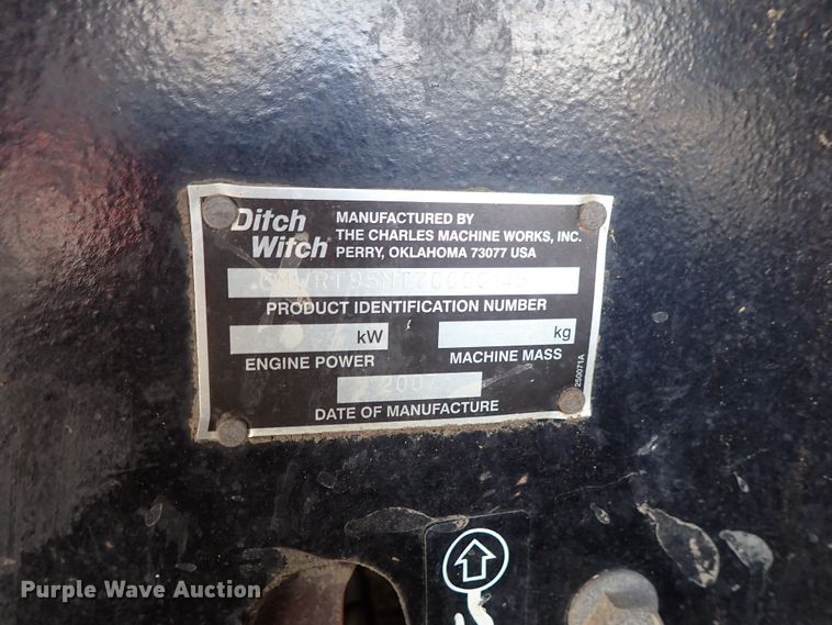 image for item DE1040 2007 Ditch Witch RT95 trencher