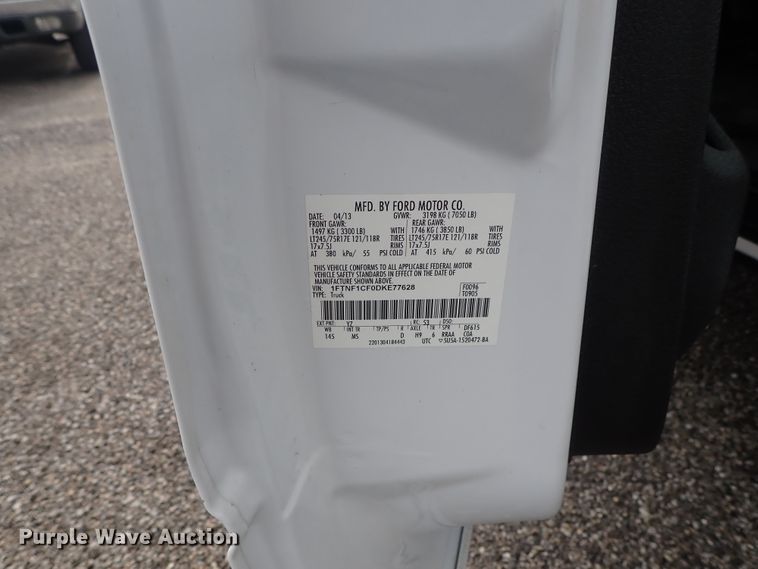 image for item DE1048 2013 Ford F150 pickup truck