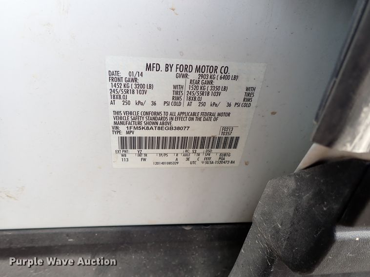 image for item DE1060 2014 Ford Explorer Police SUV