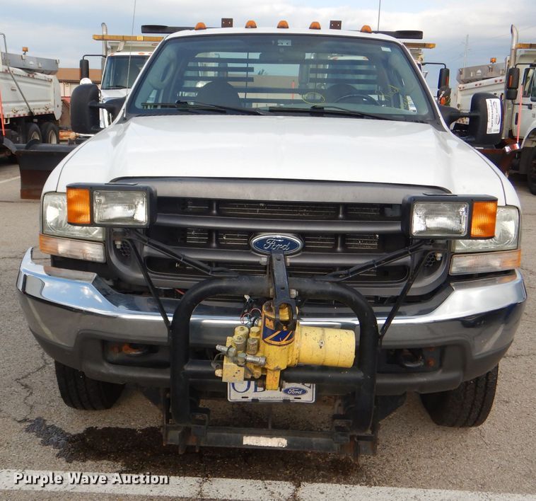 image for item DG4965 2004 Ford F350 Super Duty dump flatbed pickup truck