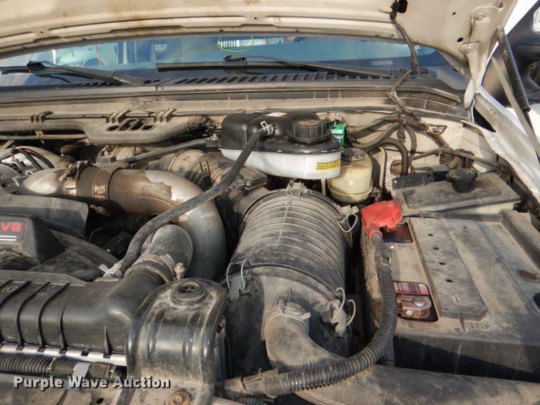 image for item DG4965 2004 Ford F350 Super Duty dump flatbed pickup truck