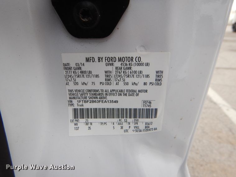 image for item DG4967 2015 Ford F250 Super Duty pickup truck