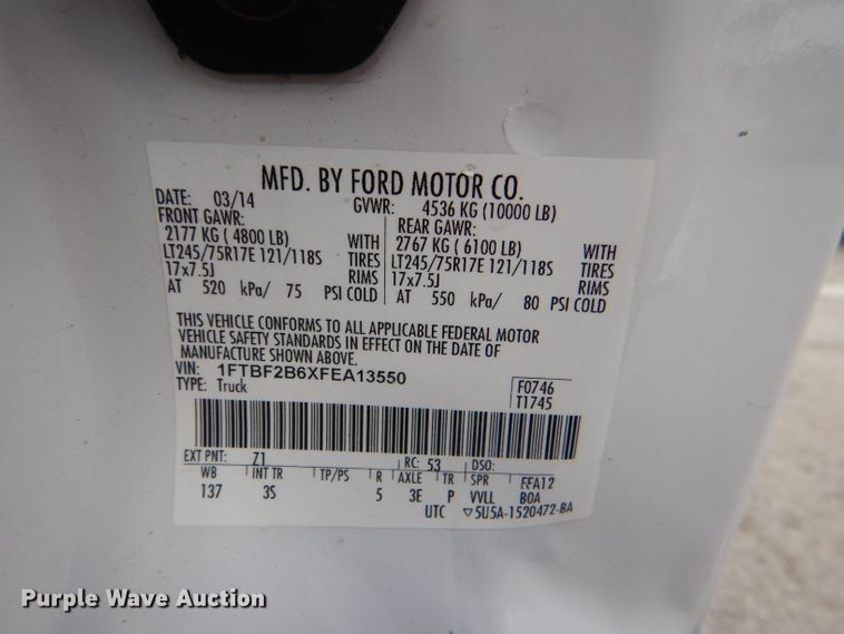 image for item DG4968 2015 Ford F250 Super Duty pickup truck