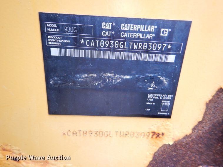 image for item DG4984 2007 Caterpillar 930G wheel loader