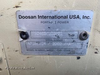 image for item H1007 2009 Ingersoll Rand NP158 air compressor