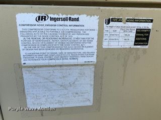 image for item H1007 2009 Ingersoll Rand NP158 air compressor