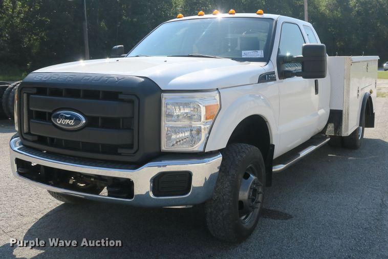 image for item DB10190 2012 Ford F350 Super Duty SuperCab utility bed pickup truck