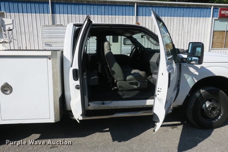 image for item DB10190 2012 Ford F350 Super Duty SuperCab utility bed pickup truck