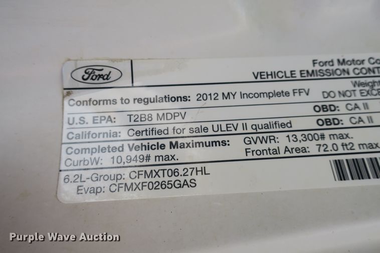 image for item DB10190 2012 Ford F350 Super Duty SuperCab utility bed pickup truck