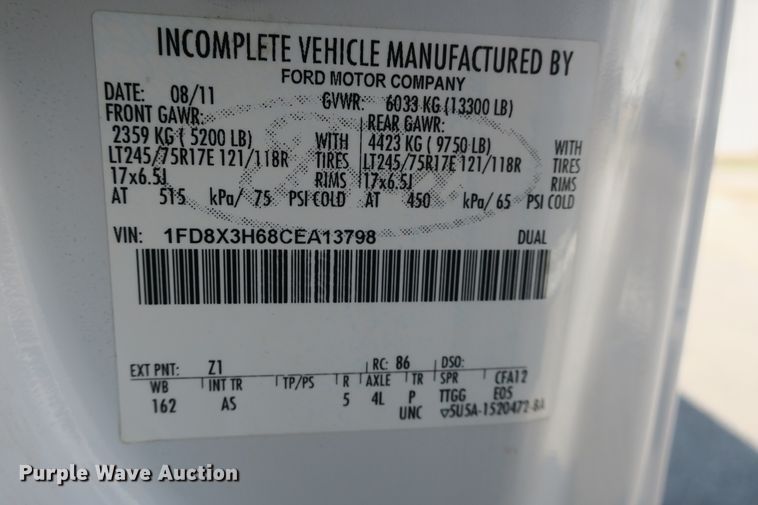 image for item DB10190 2012 Ford F350 Super Duty SuperCab utility bed pickup truck